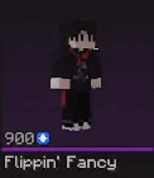 a picture of a minecraft character with the name flippin ' fancy on it
