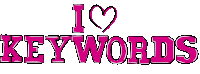 I Love Keywords Love Sticker - I Love Keywords Love Text Stickers