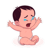 130718 Baby Sticker - 130718 Baby Cry Stickers