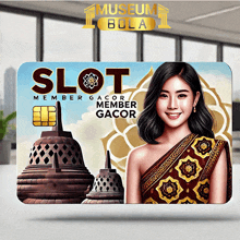 a slot member gacor member card with a woman on it