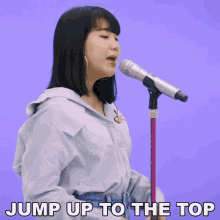 Jump Up To The Top Ghea Indrawari GIF - Jump Up To The Top Ghea Indrawari Dynamite Song GIFs