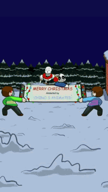 Snowball Fight Battle GIF