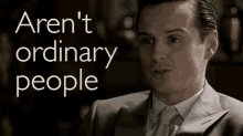 sherlock moriarty normal people are adorable ordinary people