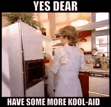 Drinking The Kool Aid Yes Dear GIF - Drinking The Kool Aid Yes Dear Have Some More GIFs