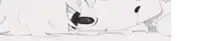 a black and white drawing of a person 's face with a tear coming out of their eye .