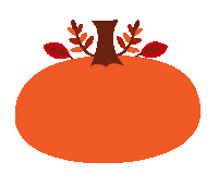 an orange october sign with a pumpkin and leaves
