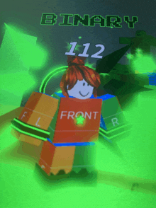 a video game character is wearing a front shirt