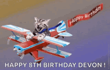 Happy Birthday Cat GIF - Happy Birthday Cat Plane GIFs