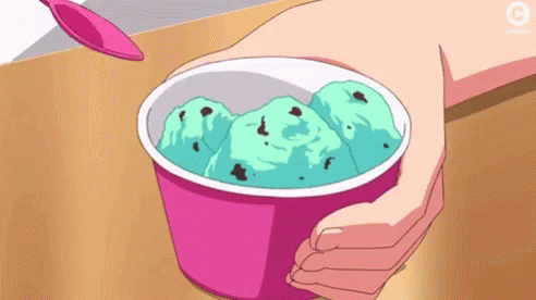 Anime Icecream GIF - Anime Icecream Mint Ice Cream - Discover & Share GIFs