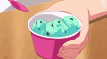 Anime Icecream GIF - Anime Icecream Mint Ice Cream GIFs