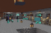 a group of people are playing a video game called minecraft and one of them is named night 1