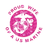 a proud wife of a us marine emblem