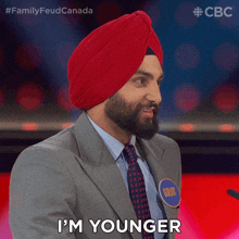I'M Younger Gurjot GIF - I'M Younger Gurjot Family Feud Canada GIFs