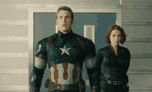 Captain America Black Widow GIF