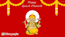 Happy Ganesh Chaturthi Ganesha GIF - Happy Ganesh Chaturthi Ganesha Ganapati GIFs