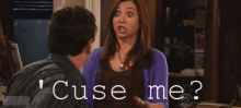 'Cuse Me? GIF - How I Met Your Mother Alyson Hannigan Lily GIFs