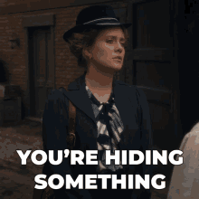 Youre Hiding Something Louise Cherry GIF - Youre Hiding Something Louise Cherry Murdoch Mysteries GIFs