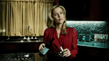 Gillian Anderson Lets Drink GIF - Gillian Anderson Lets Drink Wine GIFs