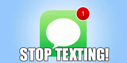 stop texting me