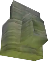 a 3d rendering of a stack of blocks with a white background
