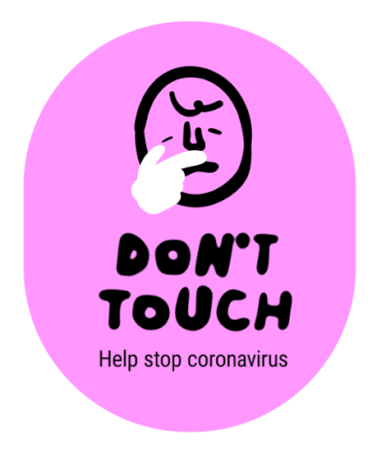 Dont Touch Help Stop Coronavirus Sticker - Dont Touch Help Stop Coronavirus Coronavirus Stickers