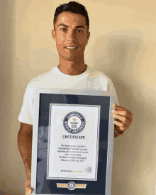 Cristiano World Record Guiness GIF - Cristiano World Record Guiness GIFs