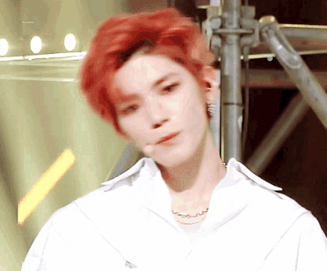 Red Hair Nct GIF - Red Hair Nct Taeyong - Discover & Share GIFs