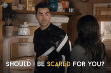 Should I Be Scared For You Dan Levy GIF - Should I Be Scared For You Dan Levy David GIFs