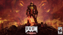 a video game called doom eternal has a rating of m