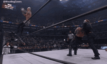 Sting Aew Wrestlingcovers GIF - Sting Aew Wrestlingcovers Scorpion Death Drop GIFs