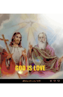 God Is Love Most Holy Trinity Sticker
