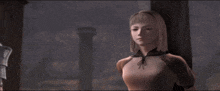 a couple of women standing next to each other in a video game
