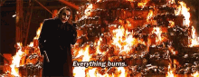 Heath Ledger Everything Burns GIF - Heath Ledger Everything Burns Joker GIFs