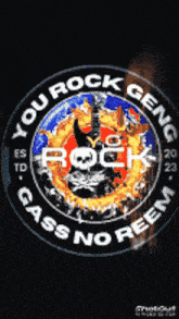 a sign that says you rock gang gass no reem