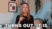 Turns Out It Is Brie Larson GIF - Turns Out It Is Brie Larson Yes It Is GIFs