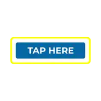 a blue tap here button with a yellow frame around it