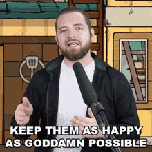 Keep Them As Happy As Goddamn Possible Bricky GIF - Keep Them As Happy As Goddamn Possible Bricky Keep Them As Happy As You Can GIFs