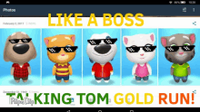 Like A Boss Talking Tom Gold Run GIF