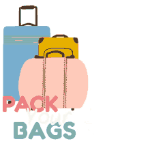bag pack your bag summer vacation summer break
