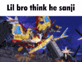 Lil Bro Think He Sanji Gridman Universe GIF - Lil Bro Think He Sanji Gridman Universe Rogue Kaiser Gridman GIFs