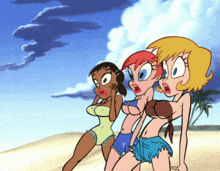 The Beach Girls They Are Amazed GIF - The Beach Girls They Are Amazed Ren And Stimpy Adult Party GIFs