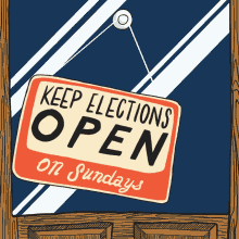 Keep Elections Open On Sundays Open Sign GIF - Keep Elections Open On Sundays Open Sign Open On Sundays GIFs