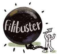 Filibuster Senate Filibuster Sticker - Filibuster Senate Filibuster Mitch Mcconnell Stickers