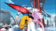 Android21 Goku Blue GIF - Android21 Goku Blue Fighterz GIFs