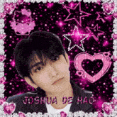 a picture of a young man with the name joshua de hao written on it .