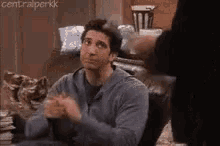 Ross Clapping GIF - Ross Clapping Friends GIFs
