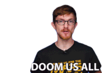 Doom Us All Destroy Sticker - Doom Us All Doom Destroy Stickers