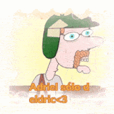 a cartoon of a man with glasses and the words adriel solo d eldric < 3 on the bottom