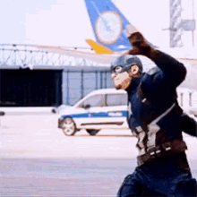 Throwing Shield Captain America GIF - Throwing Shield Captain America Chris Evans GIFs