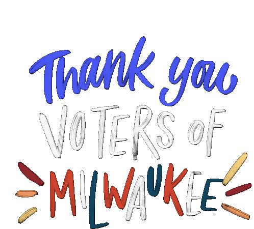 Thank You Election2020 Sticker - Thank You Election2020 Milwaukee Stickers